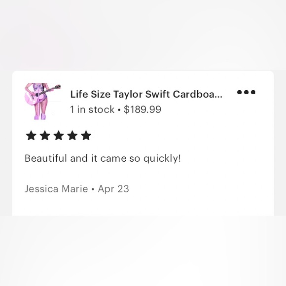 Life Size Taylor Swift Cardboard Cutout - Picture 5 of 5